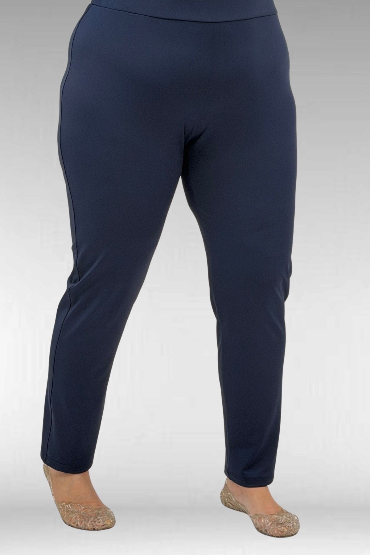 1732 Büyük Beden Balıkçı Yaka Fermuarlı Mayo - Yaprak Desen Ekru-Laci