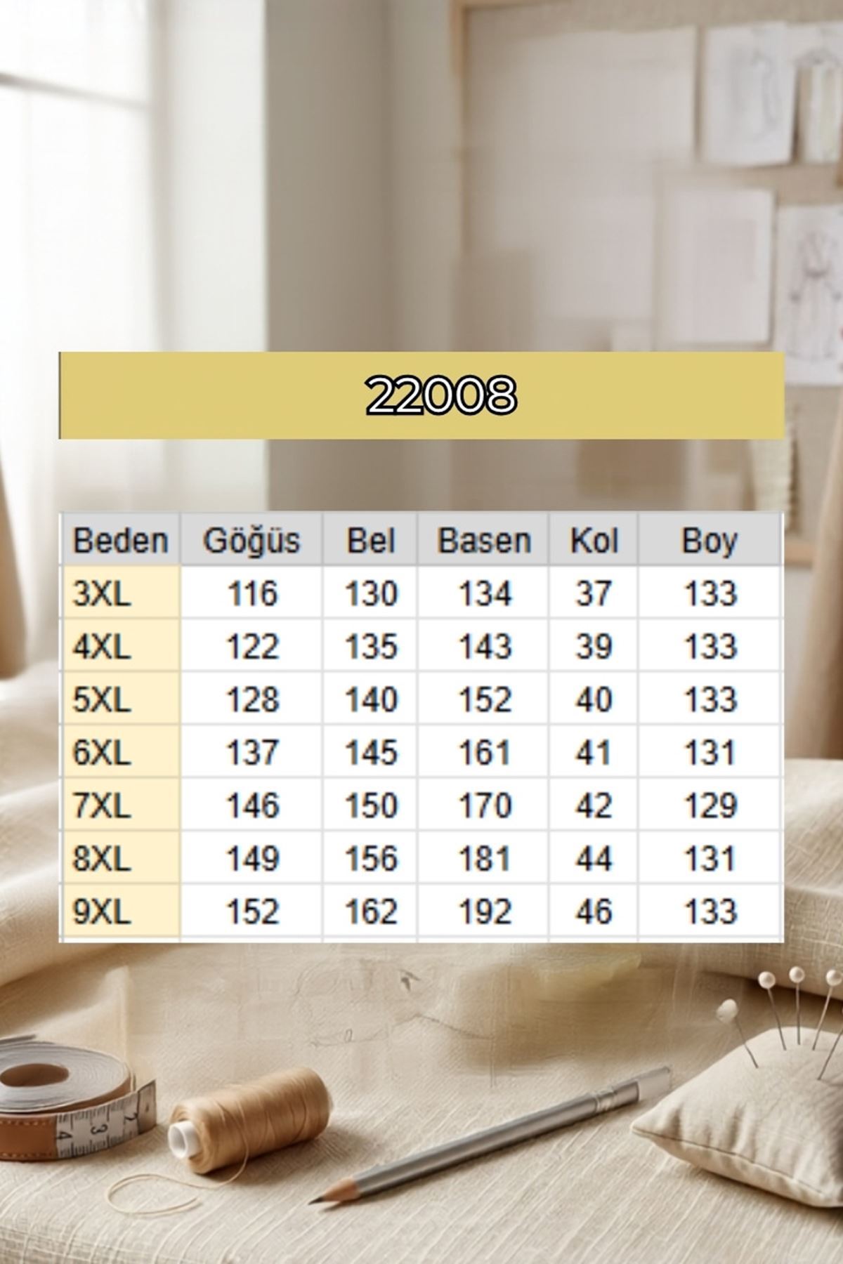 22008 Büyük Beden Kolu Lastikli Penye Elbise - İndigo