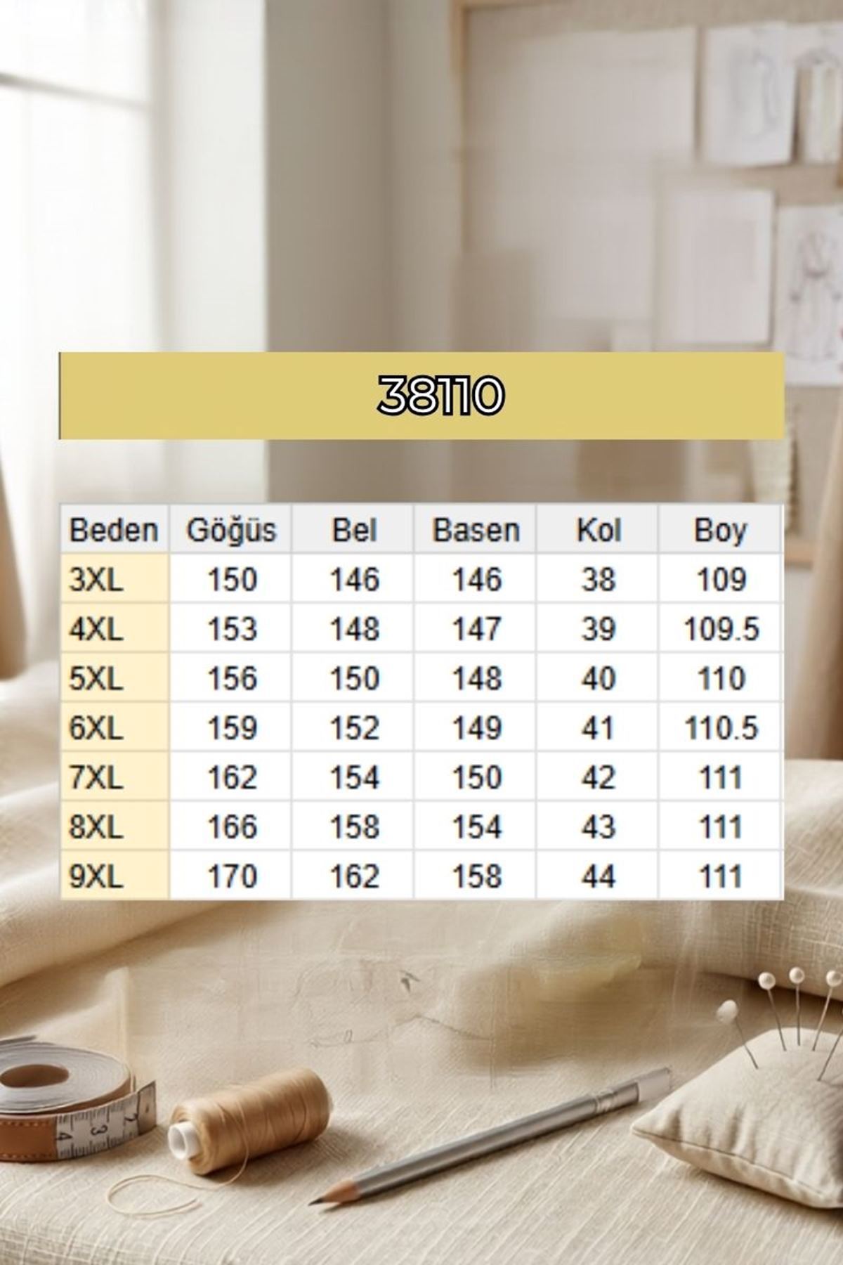 38110-E Büyük Beden Düşük Kol Penye Tunik - Siyah