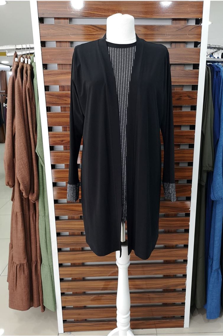 6029 Büyük Beden Garnili Sandy Takım 