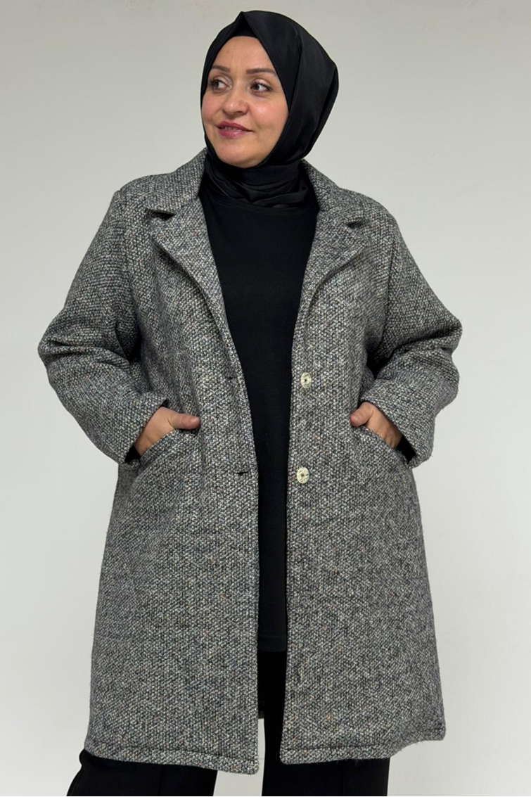 53052 Büyük Beden Rachel Kaban - Siyah