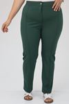 49008-E Büyük Beden Scuba Çimalı  Pantalon -  Zümrüt 