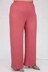 47311 Büyük Beden Bürümcük Üçlü Takım - Gül Kurusu