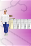 59501 Büyük Beden Penye Tayt - Mor