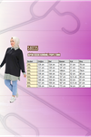 58035 Büyük Beden Kombinli Penye Tunik - Siyah
