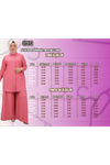 47073 Büyük Beden Bürümcük Pantolonlu Takım - Siyah