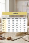 22008 Büyük Beden Kolu Lastikli Elbise - Petrol