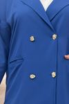 67056 Büyük Beden Blazer Ceket - Pantolon Nova Takım - İndigo