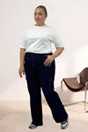 5065 Cepsiz Borupaça Kot Pantolon - Lacivert